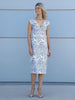 VVC Sheath Dress Zebra Wedding guest Dress