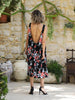 Midi Flower Dress Wedding Guest Dress
