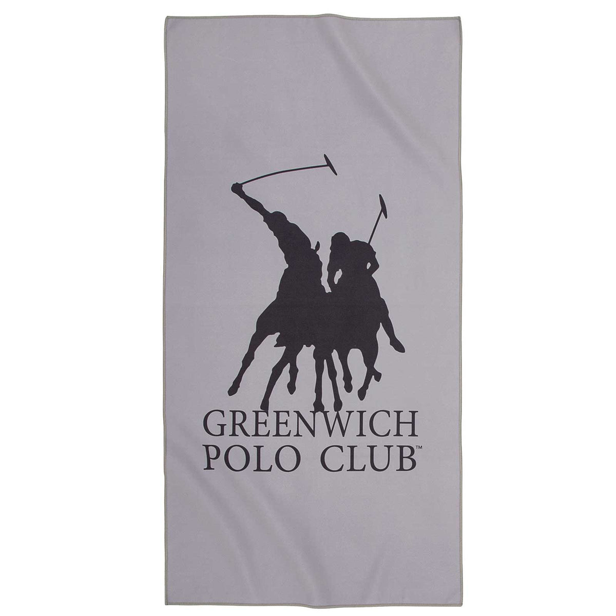 Soft microfiber workout towel by Greenwich Polo Club, gray