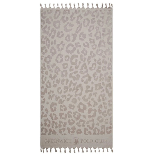 Πετσέτα Pareo Maxi Greenwich Polo Club Soft Grey Animal Print 90×170 cm – 3837
