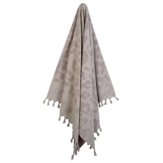 Πετσέτα Pareo Maxi Greenwich Polo Club Soft Grey Animal Print 90×170 cm – 3837