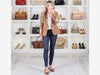 3Denim dark blue vegan-friendly leatherlook pants styled for smart casual outfits, comfortable stretch fit for everyday wear