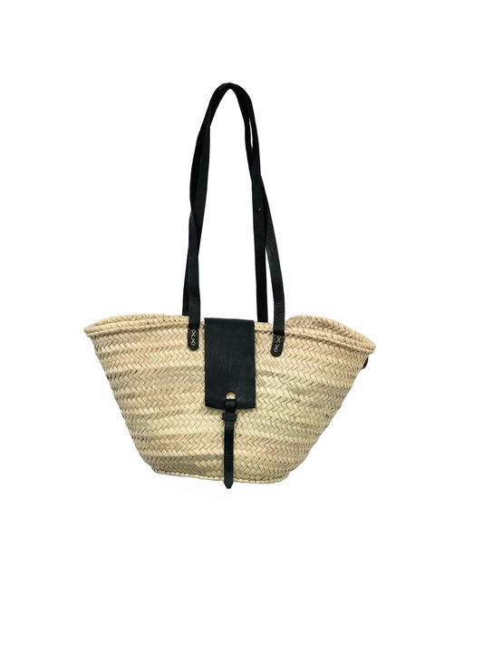 Small Leather Strap Basket