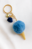 Cute Faux-Fur Ice Cream Pendant – Lightweight Charm Accessory