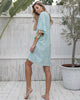 VVC Playful Boho Top side view, slit detail, mini dress style, two color options