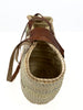 Basket Natural With Leather Strap