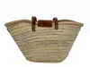 Basket Natural With Leather Strap