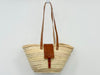 Basket Natural With Leather Strap