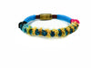 Bracelet Leather With Strass Swarovski in colourful combinations (slim)