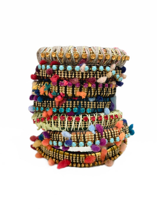 Leather Bracelets in amazing colors & golden deer