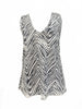 Zebra-Top mit Pailletten