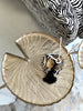 Gold Lilly Water Lily Leaf Side Table – Small Coffee & Accent Table