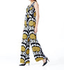 Jumpsuit Yellow Black Print