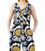 Jumpsuit Yellow Black Print