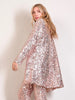 Long Blazer Sequin Nude-Silver