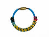 Bracelet Leather With Strass Swarovski in colourful combinations (slim)