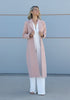 Classic velour women’s coat by VVC featuring two practical side pockets and a timeless cut