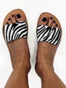 Casual animal print sandals soft comfort fit boutique footwear Crete