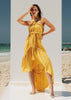 Woman in a yellow dress Maxi Dress fashion Boutique Sitia 