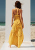yellow BOHO beach dress Sitia shopping clothing