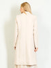 Back view of beige long tailored sequin blazer by Kenco, made in Italy, available at VVC Shop Sitia, Crete.