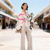 sidecview of one-size Michaela MII poncho, fits EU S–XL, lightweight and elegant