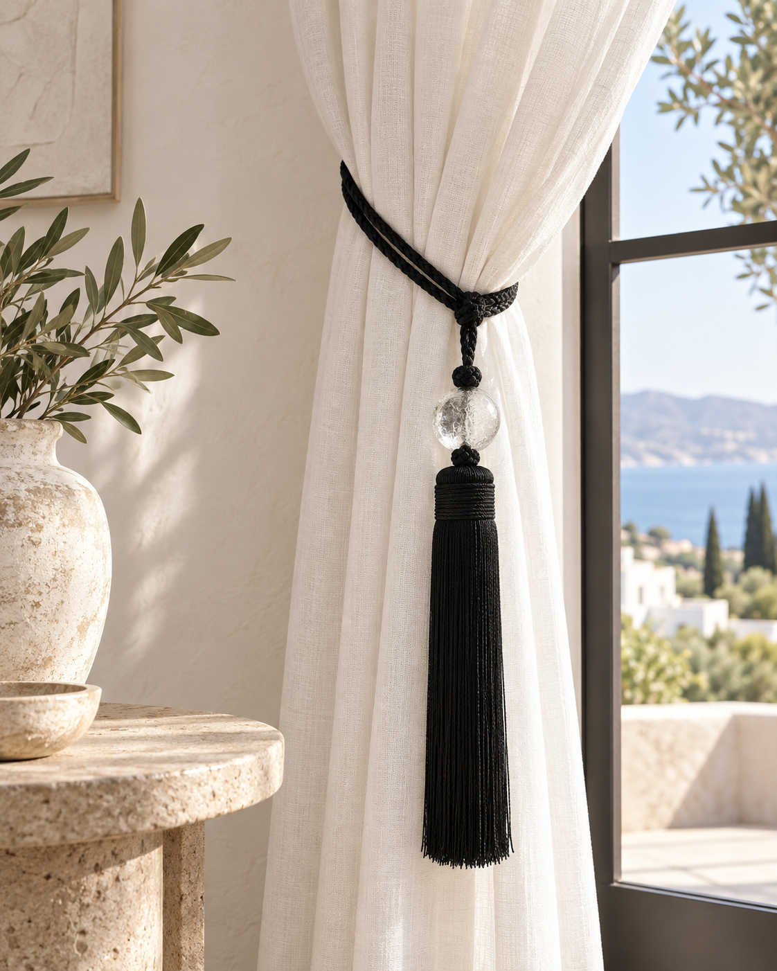 XXL Moroccan-Style Curtain Tassel Tieback