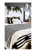 Black and White Stripe Bio Cotton Blanket