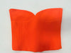 close up Orange strapless top, bandeau top neon orange double layer high quality fashion Sitia 