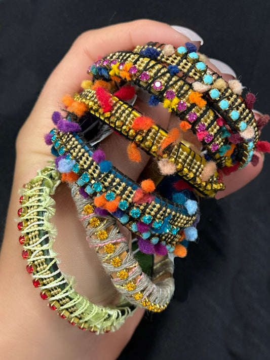 Handmade colorful Greek leather boho bracelet by Art Wear Dimitriadis, sunlight lifestyle photo