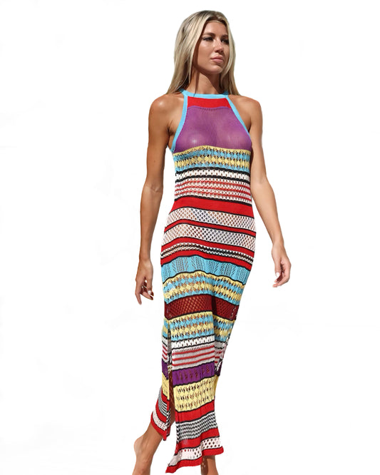 Multicolor Crochet Cover Up