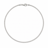 Diamond-white rhinestone choker necklace with silver-tone lobster clasp on a white background by VVC Shop Sitia.