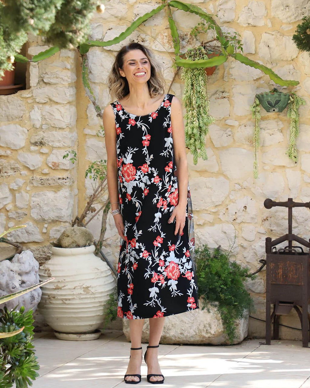 Backless Midi Flower Lace Dress  Summer Boho Style, Romantic Fit, VVC   VVC - Shop