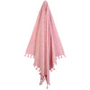Hanging Greenwich Polo Club 3835 nude-pink animal-print cotton beach towel with fringed ends.