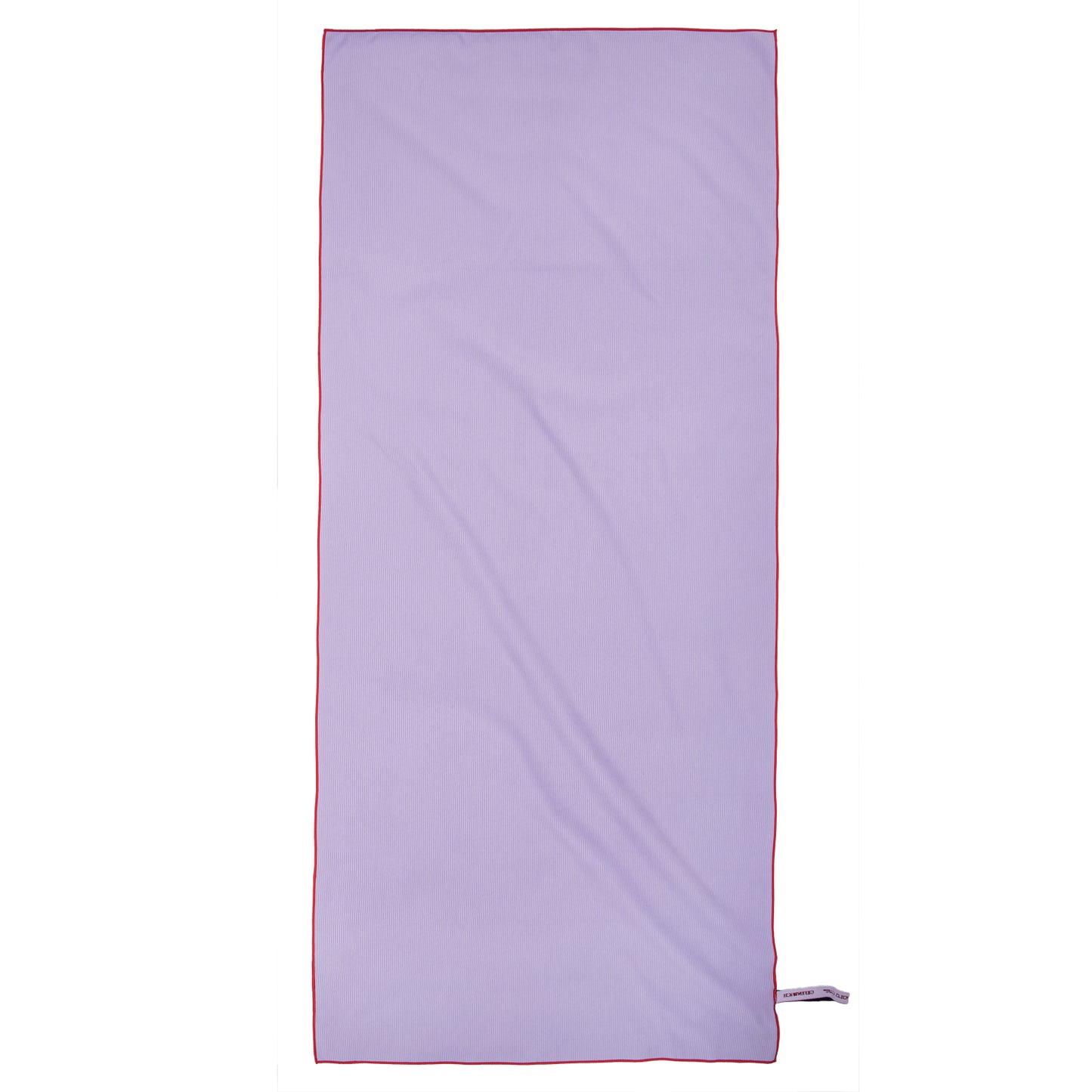 Greenwich Polo Club beach towel 5231, 80x180 cm lavender microfiber towel with red border and lightweight fast drying design