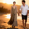 Flowy silk-blend leopard maxi dress by Civico 1, Sitia Crete look