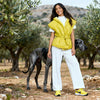 Lime green Daunt Vest, one-size fit, slim waist and wide arm openings