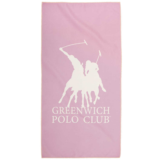 Pink gym towel ideal for fitness, wellness and travel