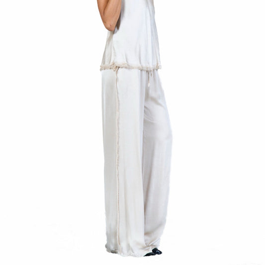 Satin Wide Leg Trousers