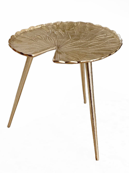 Gold Lilly Side Table