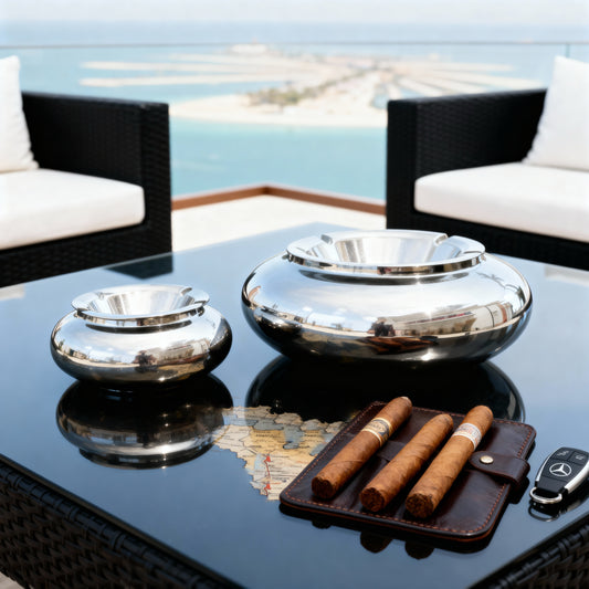 Stylish handcrafted ashtray for home, bar, or restaurant décor