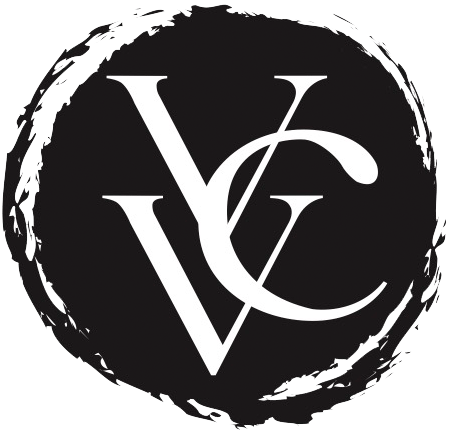 VVC Shop Sitia circular black monogram logo.