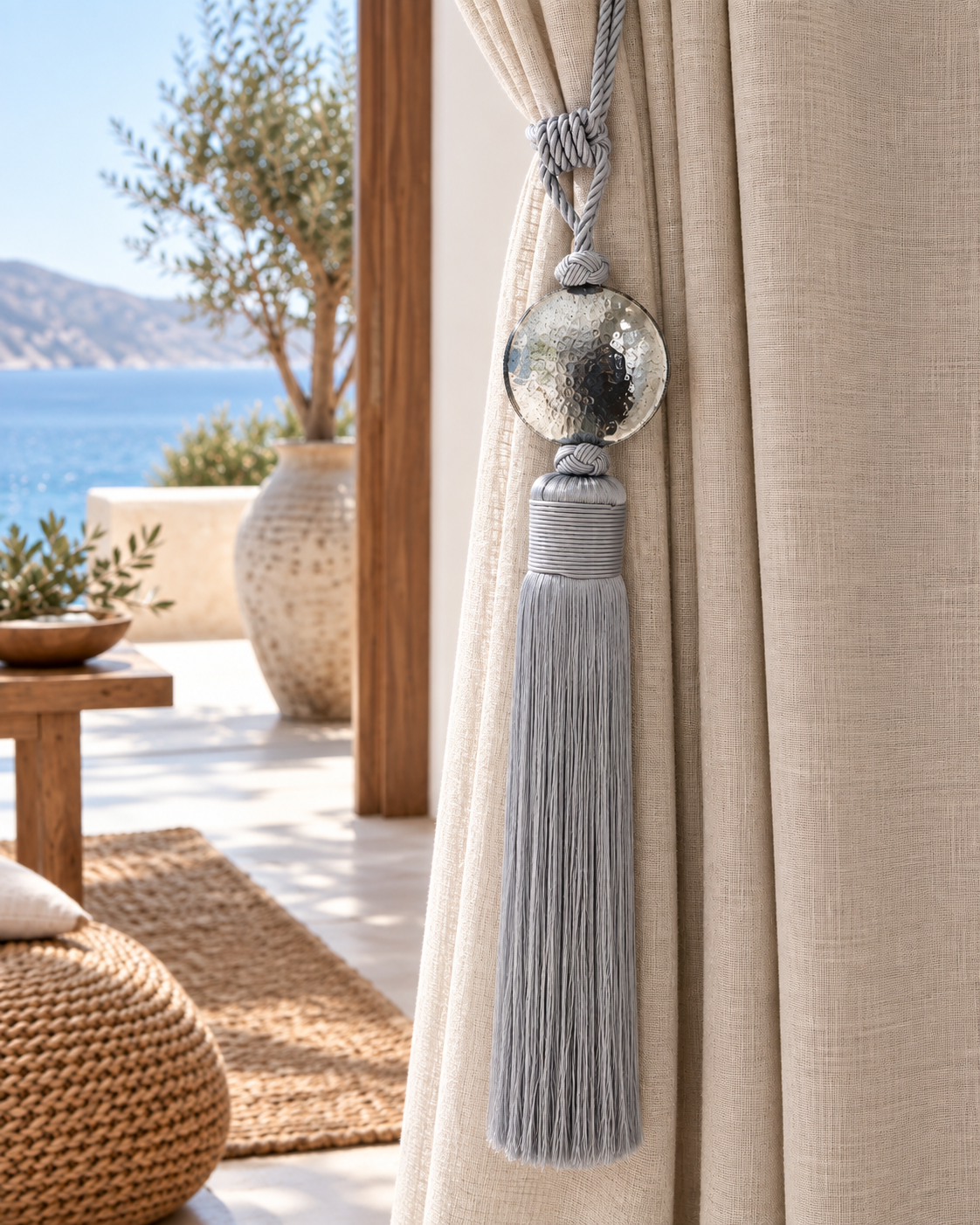 XXL Moroccan-Style Curtain Tassel Tieback