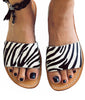 lightweight festival sandal with zebra print and non-slip rubber sole by VVC